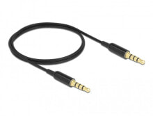 Кабели и разъемы для аудио- и видеотехники DeLOCK 66075 аудио кабель 0,5 m 3,5 мм Черный