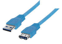 USB 3.0 - 1.8m - 1.8 m - USB A - USB A - USB 3.2 Gen 1 (3.1 Gen 1) - Male/Female - Blue