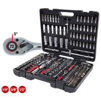 KS TOOLS 1/4 +3/8 +1/2 195tlg CHROMEplus Steckschl.-Satz