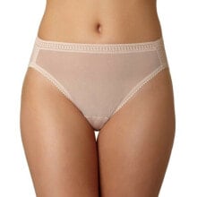 Купить женские трусы OnGossamer: Трусы женские OnGossamer 254960 "Mesh Hi-Cut Brief" Шампанского цвета размер L