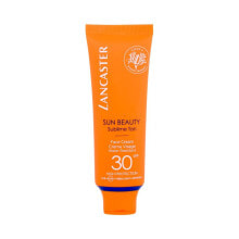 Lancaster Sun Beauty Face Cream SPF50 50 ml sonnenschutz fürs gesicht wasserfest unisex