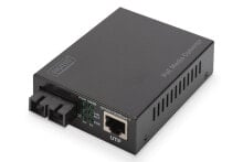 PoE оборудование digitus DN-82160 сетевой медиа конвертор 1000 Мбит/с 1310 nm Одномодовое волокно Черный