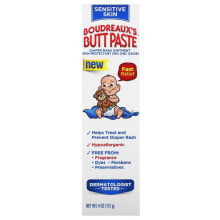 Купить товары для детского здоровья и ухода за малышом Boudreaux's Butt Paste: Diaper Rash Ointment, Sensitive Skin, 4 oz (113 g)