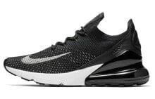 Nike Air Max 270 Flyknit 低帮 跑步鞋 女款 黑白 / Кроссовки Nike Air Max 270 Flyknit AH6803-001