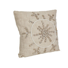 Cushion Romimex Cream 45 x 8 x 45 cm