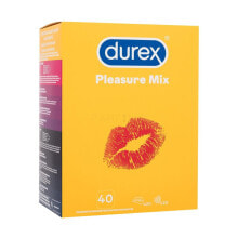 Durex Pleasure Mix 40 St. kondom für Herren Kondom Pleasuremax 20 St. + Kondom Intense 20 St.