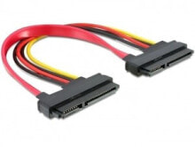 Компьютерные кабели и коннекторы DeLOCK Cable SATA 22pin / 22pin FM, 0.2m кабель SATA 0,2 m SATA 22-pin Красный 84406