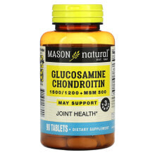 Глюкозамин, Хондроитин, МСМ Mason Natural