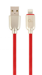 Кабели для зарядки, компьютерные разъемы и переходники cablexpert CC-USB2R-AMLM-2M-R кабель с разъемами Lightning Красный