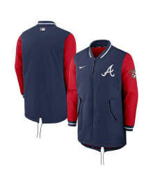 Nike men's Navy Atlanta Braves Dugout Performance Full-Zip Jacket