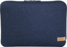 Мужские сумки для ноутбуков Чехол для ноутбука серый текстильный Etui Hama Jersey 13.3" Szary