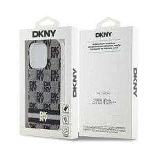 DKNY Dkhmp14Lhcptsk iPhone 14 Pro 6.1 Iml Checke Mono Pattern&Printed Stripes phone case