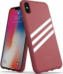 Adidas Adidas OR Moulded PU SUEDE iPhone Xs Max różowy/pink 32821