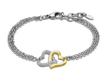 Браслеты romantic steel bicolor bracelet Woman`s Heart LS2117-2 / 1