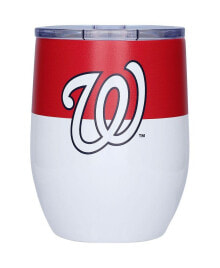 Logo Brands washington Nationals 16 oz Colorblock Stainless Steel Curved Tumbler