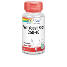 Коэнзим Q10 solaray Red Yeast Rice Plus Q10 Комплекс с красным дрожжевым рисом и коэнзимом Q10 для поддержки сердца  60 веганских капсул