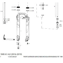 ROCKSHOX Dial Rebound Yari Kit