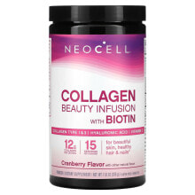 Collagen neoCell, Collagen Beauty Infusion with Biotin Drink Mix, Cranberry, 11.6 oz (330 g)