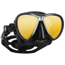 Masks and snorkels for scuba diving