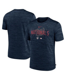 Nike men's Navy Washington Nationals Authentic Collection Velocity Performance Practice T-shirt