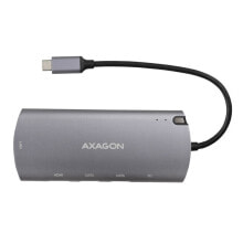 AXAGON HMC-6M2 Multiport-Hub, USB 3.0, M.2-SATA, HDMI, Gbit-LAN, 2x USB-A, 1x USB-C