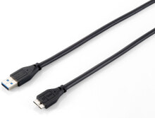 Equip 128397 USB кабель 1,8 m 3.2 Gen 1 (3.1 Gen 1) USB A Micro-USB B Черный