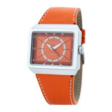 Мужские наручные часы с ремешком Мужские наручные часы с оранжевым кожаным ремешком Pertegaz P23004-O