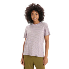 ICEBREAKER Merino Linen Stripe Short Sleeve T-Shirt