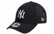 New Era 纽亦华 MLB系列 NY 大LOGO 网眼透气弯檐棒球帽 黑色 礼物 / Аксессуары New Era MLB NY LOGO - Шапка