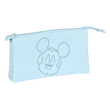 SAFTA Triple Mickey Mouse Baby Pencil Case