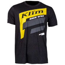 Мужские спортивные футболки Мужская спортивная футболка черная с надписью KLIM Race Spec Short Sleeve T-Shirt