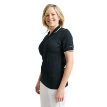 ABACUS GOLF Sand Woman Short Sleeve Polo