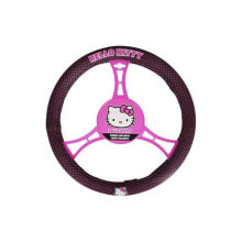 Оплетки и чехлы на руль автомобиля Оплетка руля Hello Kitty KIT3018 36 - 38 см