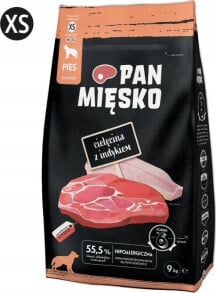 Pan Mięsko PAN MIĘSKO Cielęcina z indykiem (dorosły) chrupki XS - Karma sucha dla psa - 9kg