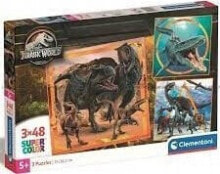 Clementoni Clementoni Puzzle 3x48el SuperColor square Jurassic World 25314