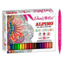Фломастеры для рисования для детей aLPINO Case 36 Markers Dual Artist Alpine