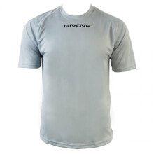 Мужские спортивные футболки мужская футболка спортивная серая с логотипом футбольная Givova One U MAC01-0027