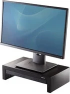 Fellowes Computer Monitor Stand with 3 Height Adjustments - Designer Suites Monitor Riser with Storage Tray - Ergonomic Adjustable Monitor Stand for Computers - Max Weight 18KG/Max Size 21