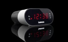 Настольные и каминные часы Lenco CR07 WHITE clock radio