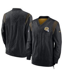 Nike men's Black New Orleans Saints Sideline Team ID Reversible Pullover Windshirt
