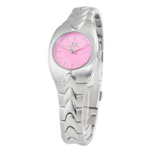 Женские наручные часы Женские часы аналоговые круглый розовый циферблат серебристые Time Force