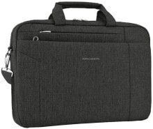Мужские сумки для ноутбуков kROSER Laptop Bag 15.6 Inch Briefcase Shoulder Bag Water Repellent Laptop Bag Satchel Tablet Bussiness Carrying Handbag Laptop Sleeve for Women and Men-Grey
