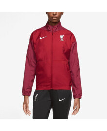 Nike women's Red Liverpool Anthem Raglan Performance Full-Zip Jacket