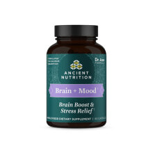 Витамины и БАДы для улучшения памяти и работы мозга Ancient Nutrition  Ancient Herbals Brain + Mood -- 60 Capsules