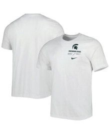 Nike men's White Michigan State Spartans Team Practice Performance T-shirt
