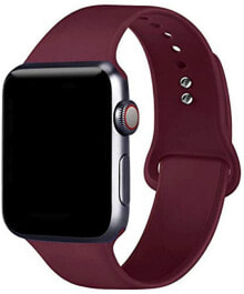 Ремешки и браслеты для часов силиконовый ремешок для Apple Watch бордовый 42/44 мм - S / M