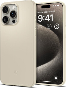 Spigen Thin Fit, mute beige - iPhone 15 Pro Max