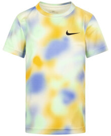 Nike little Boys Hazy Days All-Over Print Tee