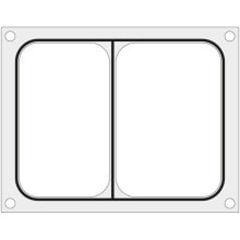 Mat matrix for MCS welding machines for a two-sectioned tray 227x178 mm - Hendi 805466