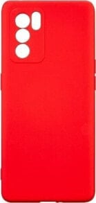 Beline Beline Etui Silicone Oppo Reno 6 Pro 5G czerwony /red